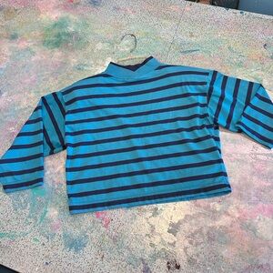 80s Mock Necked Crop Top